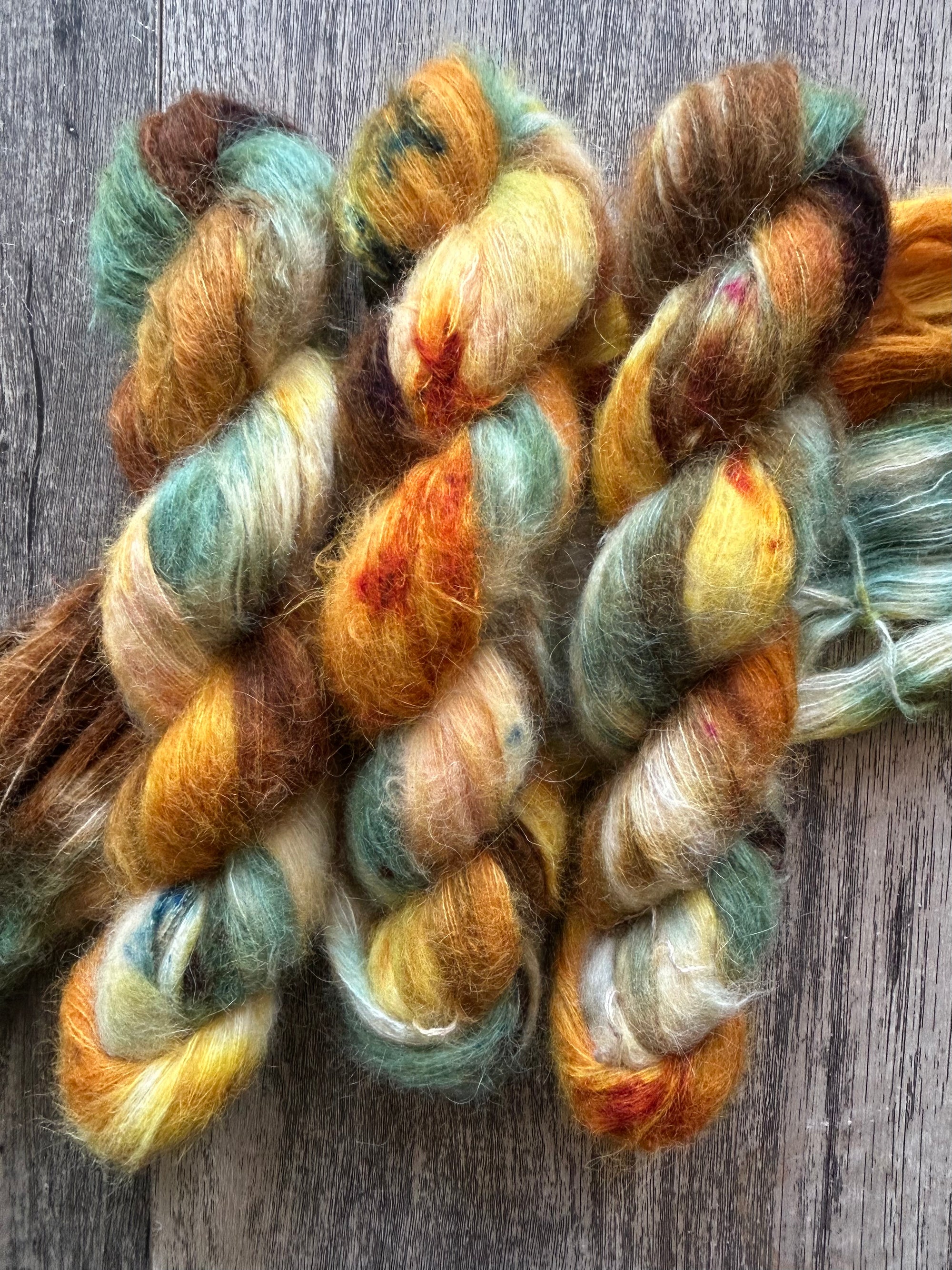 Mushroom Hunt -  Suri Alpaca Silk Lace