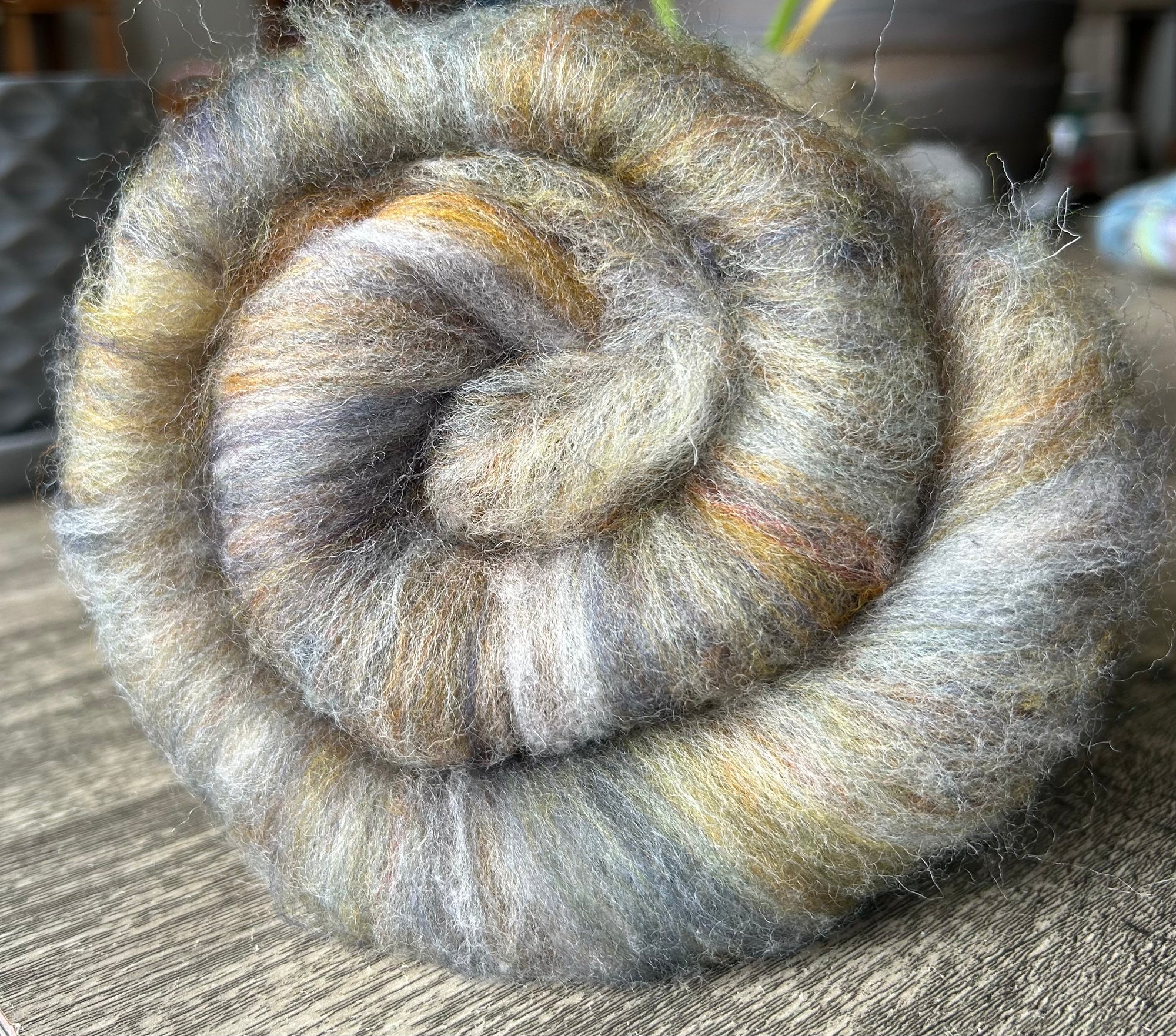 Hand Dyed/Carded Batt 4 - Corriedale/Polwarth