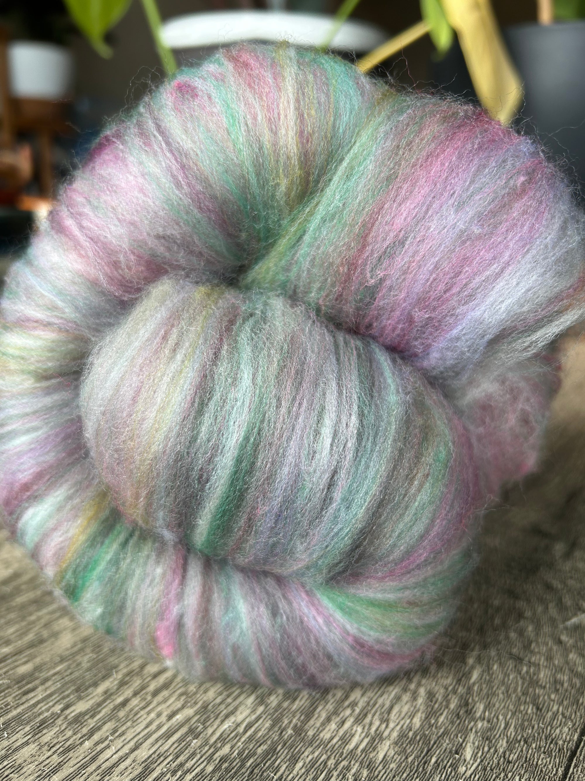 Hand Dyed/Carded Batt 2 - Superwash Merino, Nylon, Cashmere