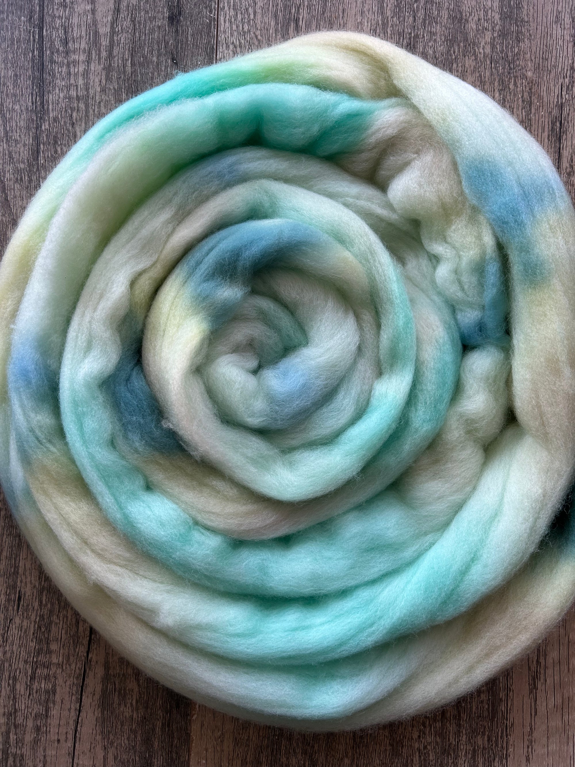 OOAK Mint  - Non Superwash Polwarth Fibre