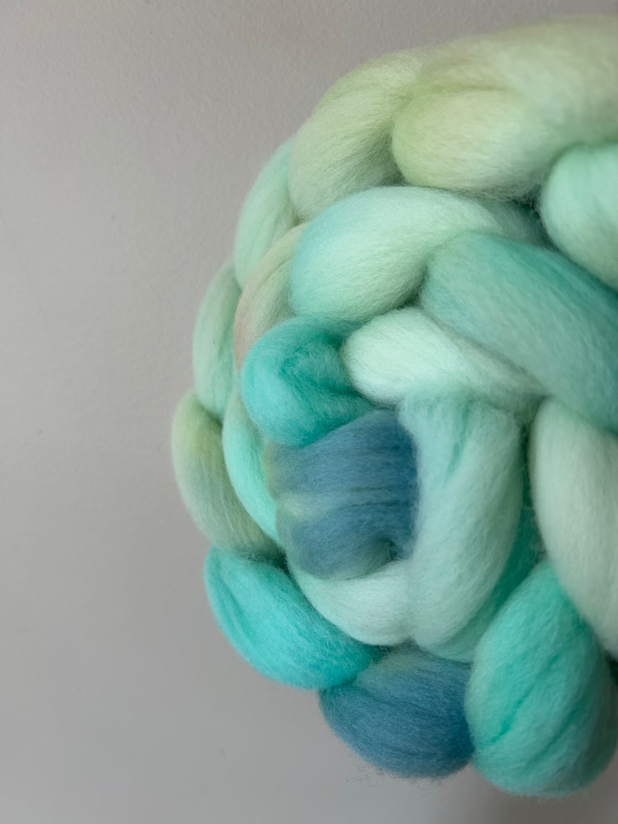 OOAK Mint  - Non Superwash Polwarth Fibre