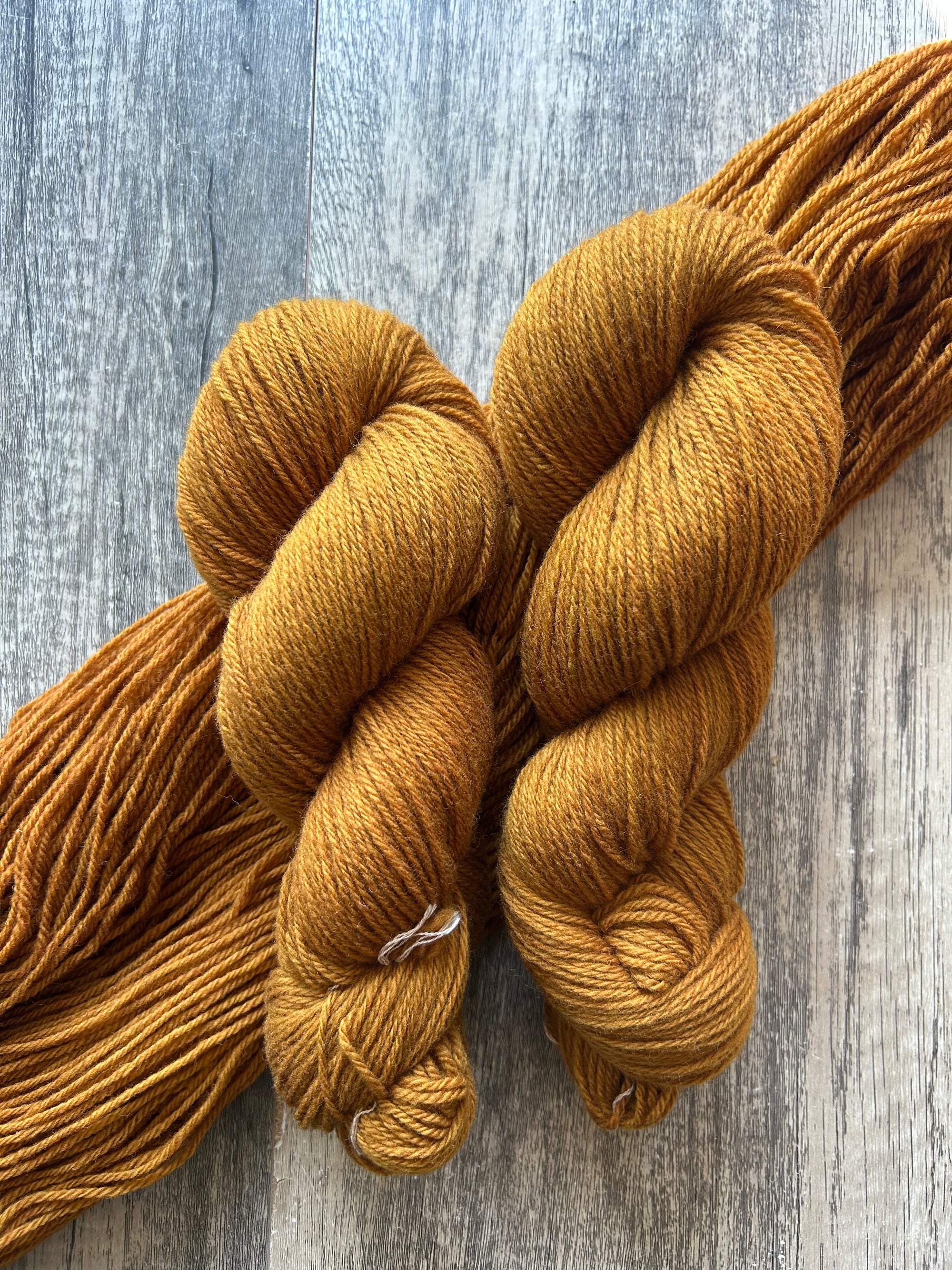 Sticky Toffee - DK Corriedale Woolen Spun Yarn