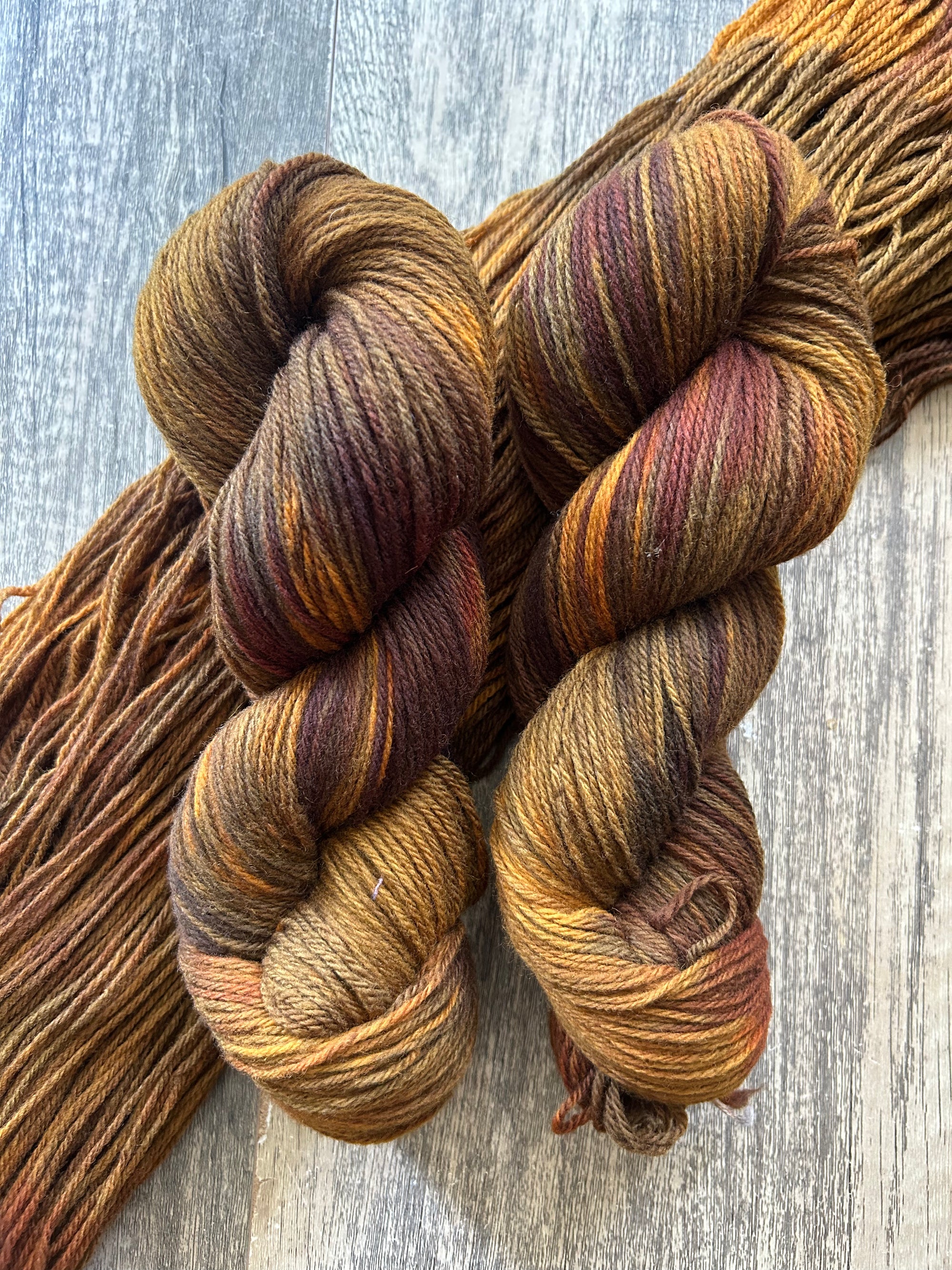 Tiger Eye - DK Corriedale Woolen Spun Yarn