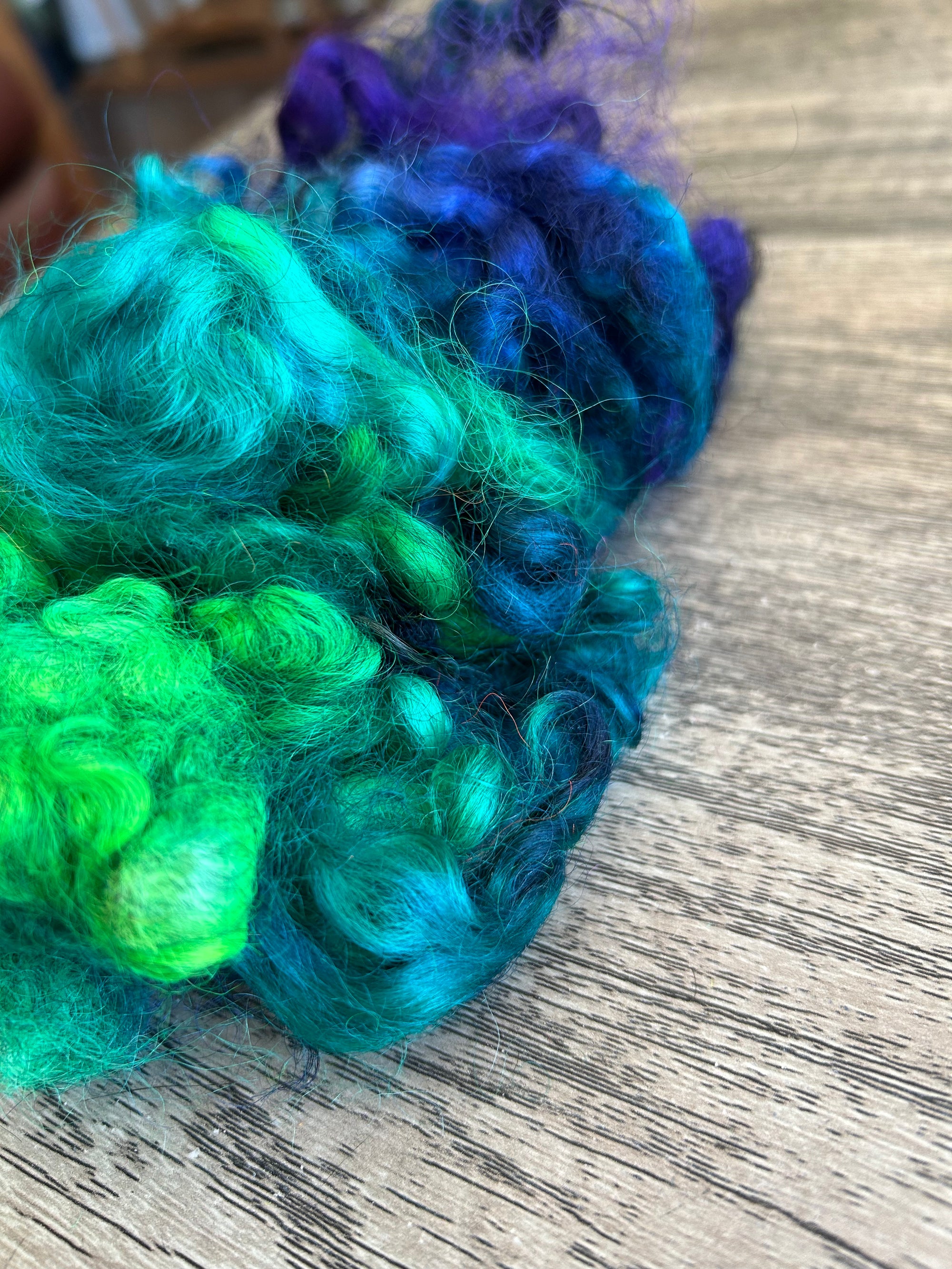 Cool Tones - Hand Processed/Hand Dyed Gotland x BFL x Merino Locks