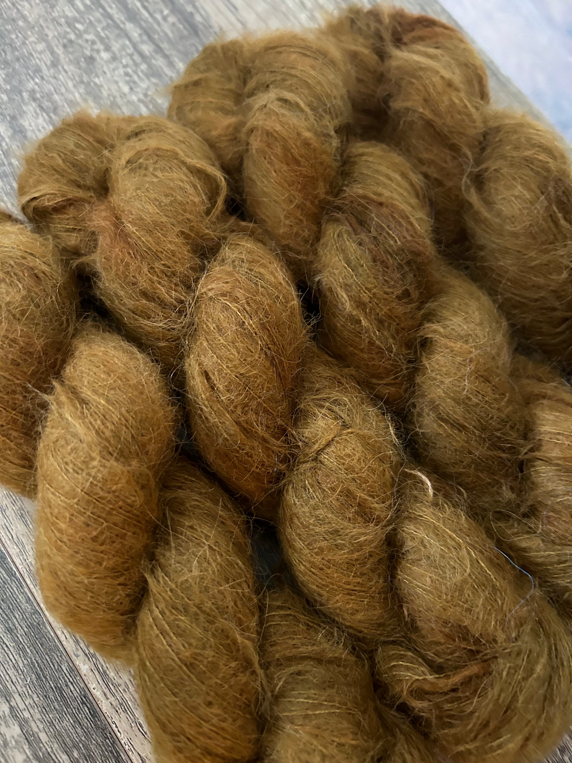 Warm Olive -  Suri Alpaca Silk Lace