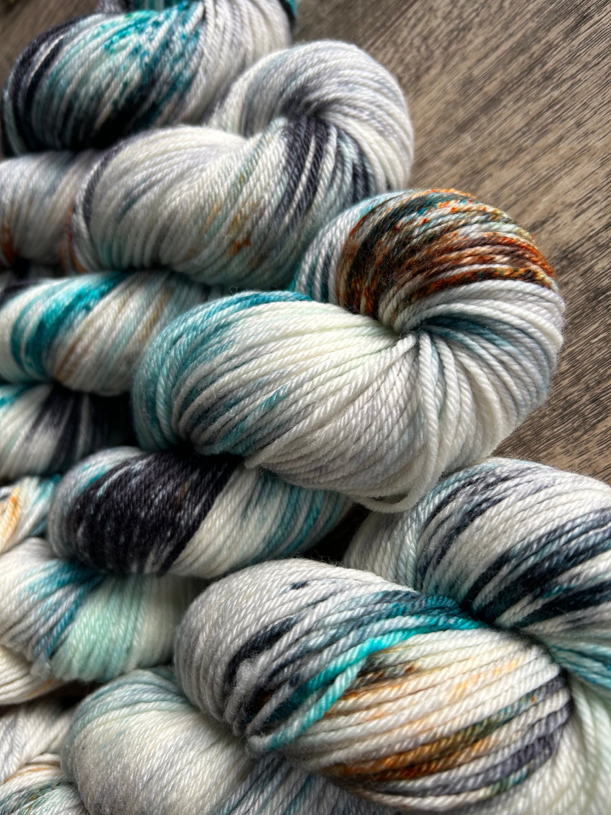 Salt Air (Heavy Speckle) - DK 85/15 SW Merino/Nylon