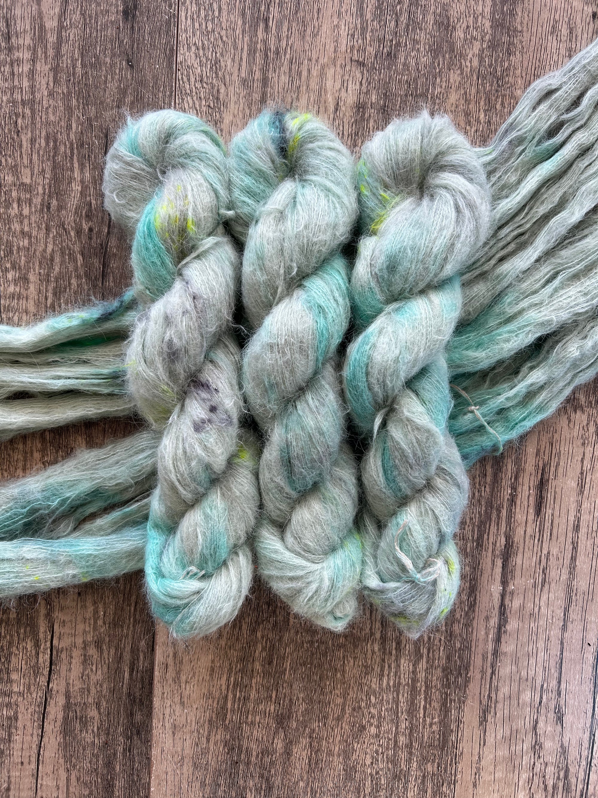 Malabar Parakeet -  Suri Alpaca Silk Lace