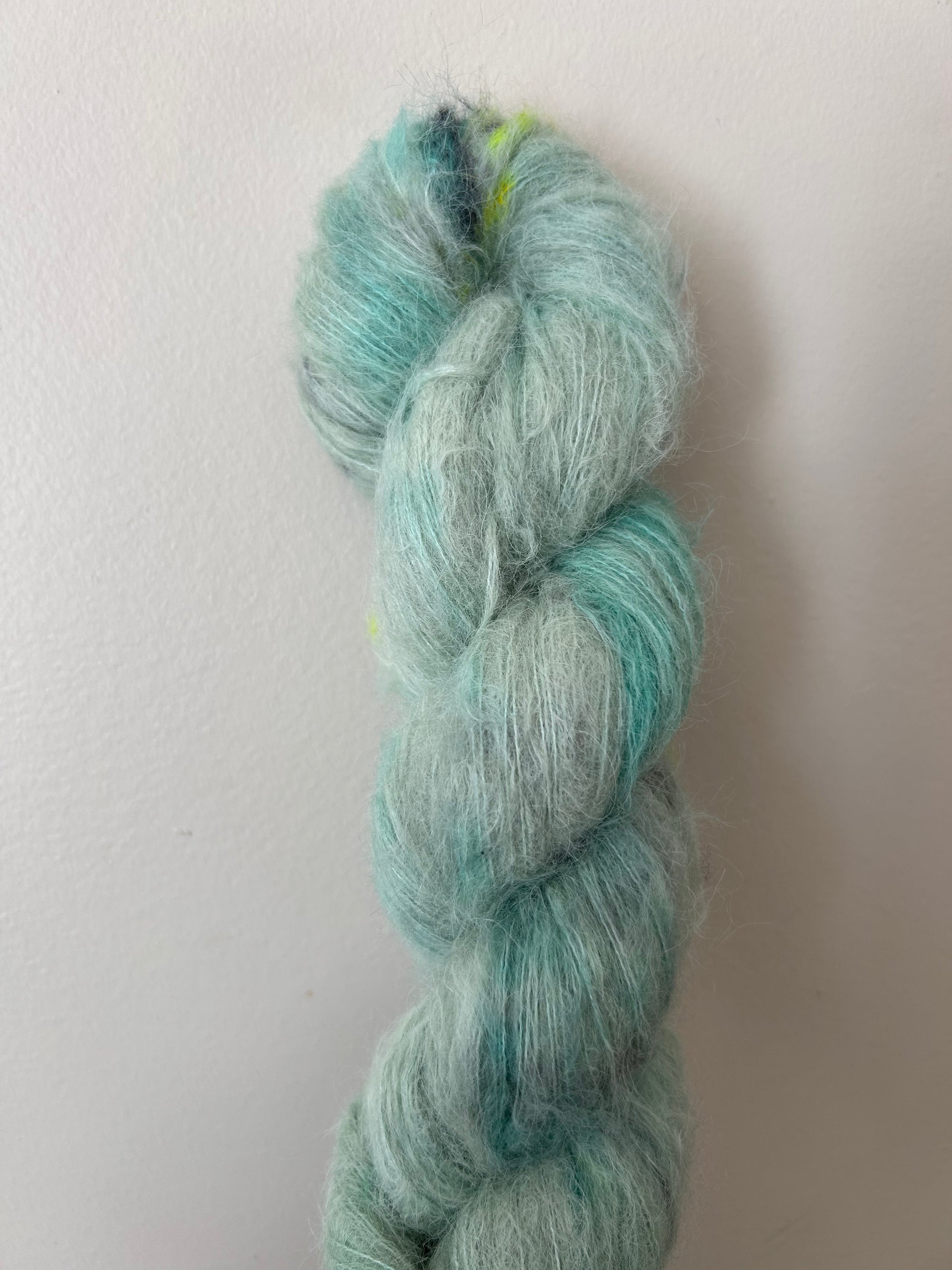 Malabar Parakeet -  Suri Alpaca Silk Lace