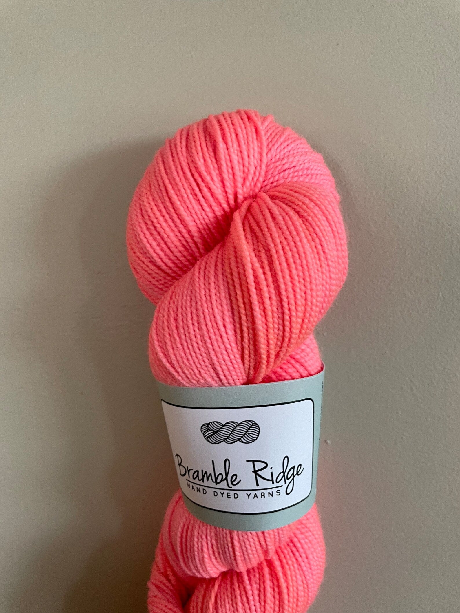 Hot Coral - Sock High Twist 85/15