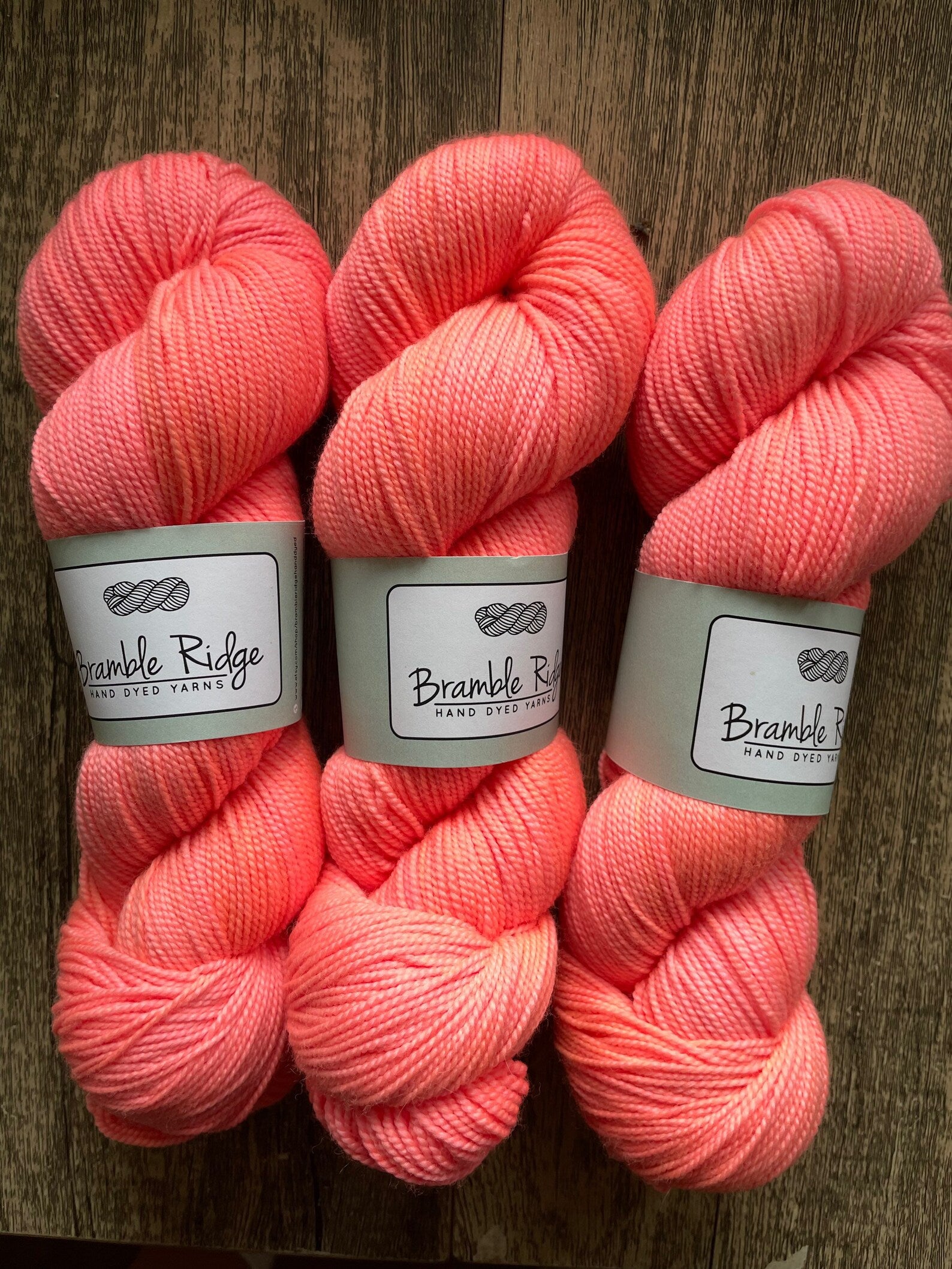 Hot Coral - Sock High Twist 85/15