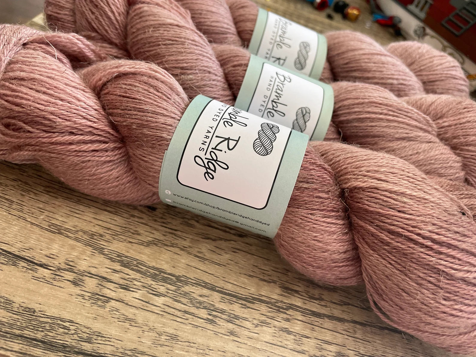 Rosewood - Sock Wool/Linen 70/30