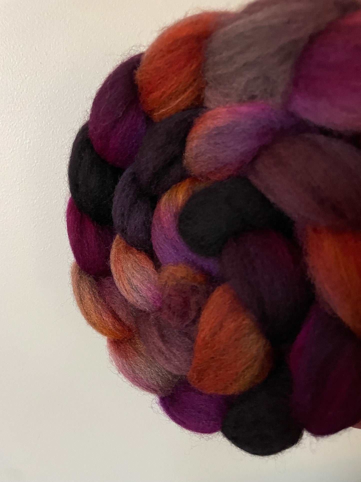 Rage Berry - Non Superwash Grey Merino Fibre