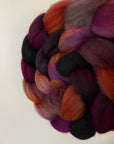 Rage Berry - Non Superwash Grey Merino Fibre