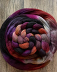 Rage Berry - Non Superwash Grey Merino Fibre