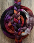 Rage Berry - Non Superwash Grey Merino Fibre