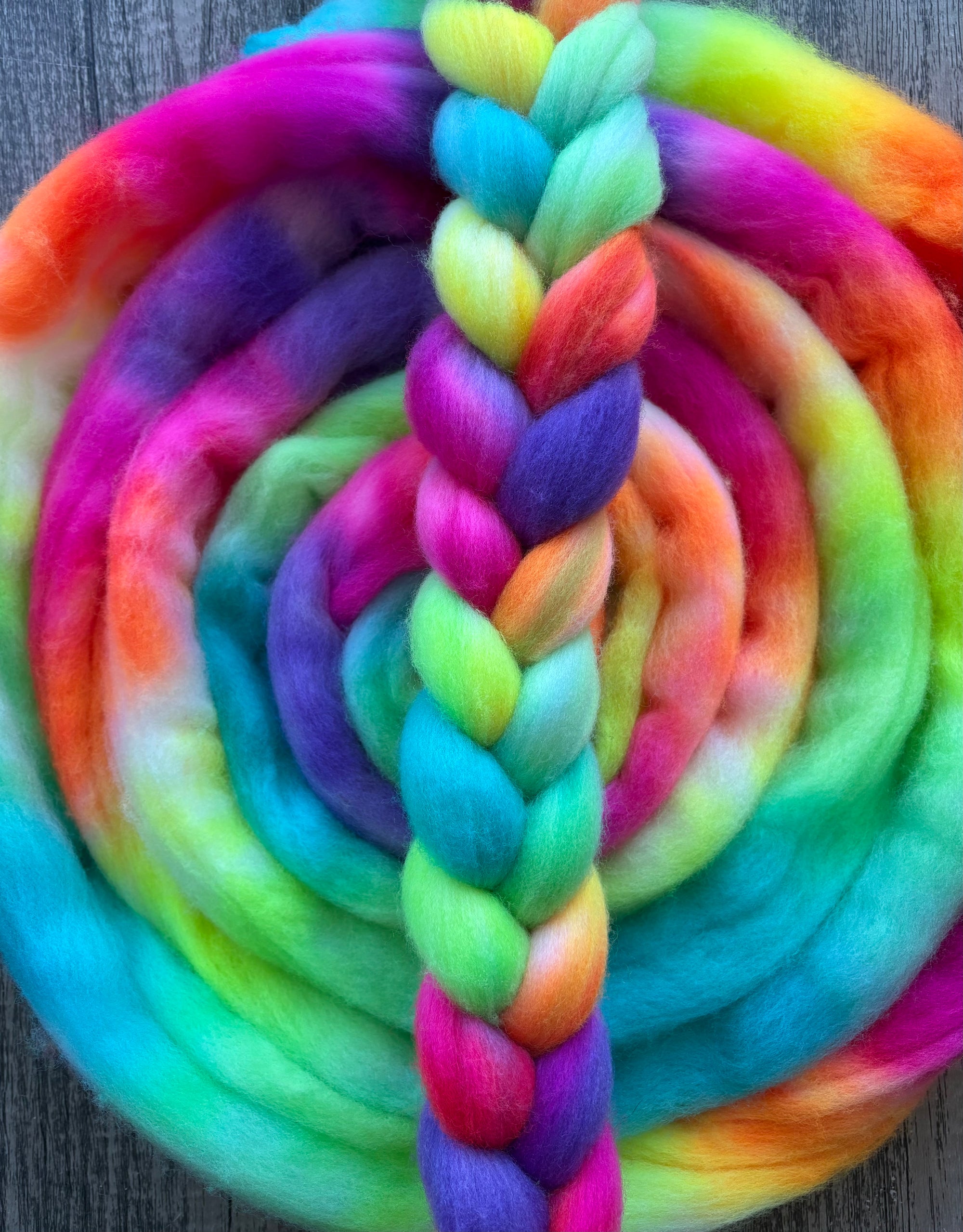 Rainbow Brite - Pearl (21.5 micron) Haunui Fibre