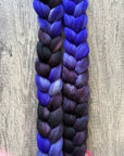 Foolproof Fractal Purple - Non Superwash Grey Merino Fibre