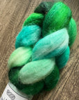 Emerald Swallowtail - Non Superwash Polwarth/Camel/Silk Fibre