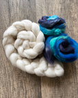 Build A Batt  Blues - Cormo Fibre