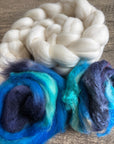 Build A Batt  Blues - Cormo Fibre