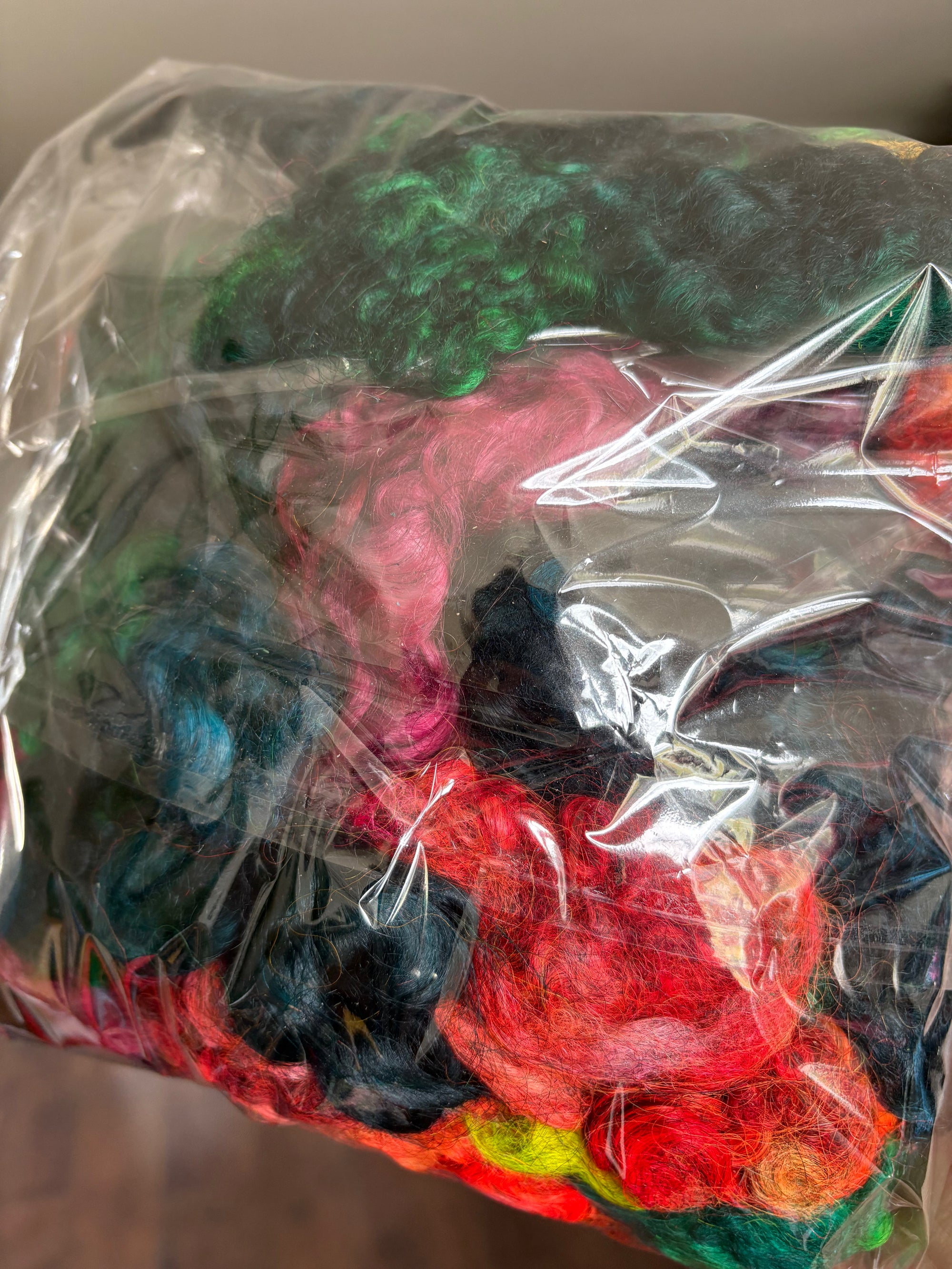Mixed Bag - Hand Processed/Hand Dyed Cotswold x BFL x Gotland + Gotland/Merino