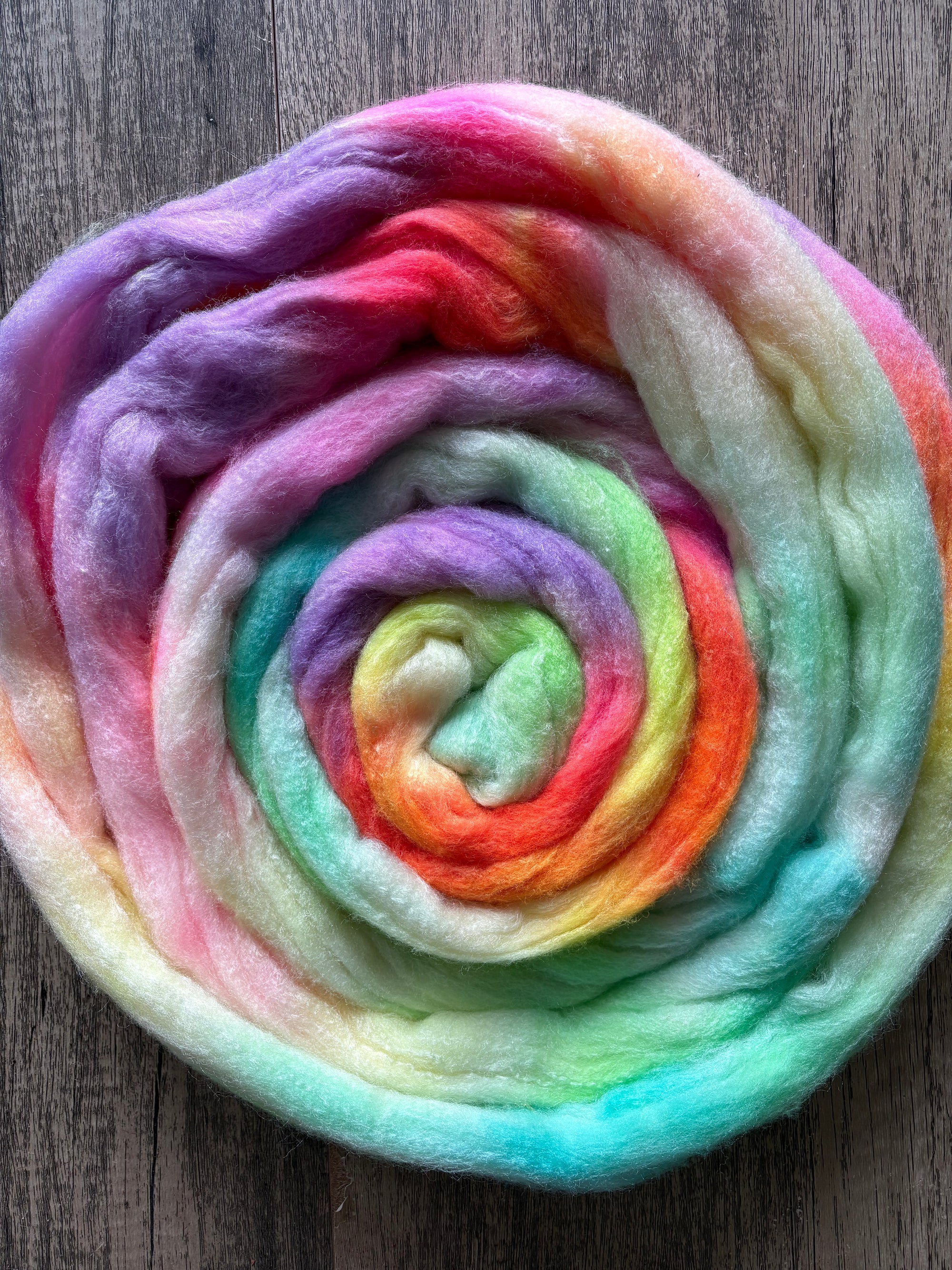 Rainbow Lite - Non SW Rambouillet Silk Fibre