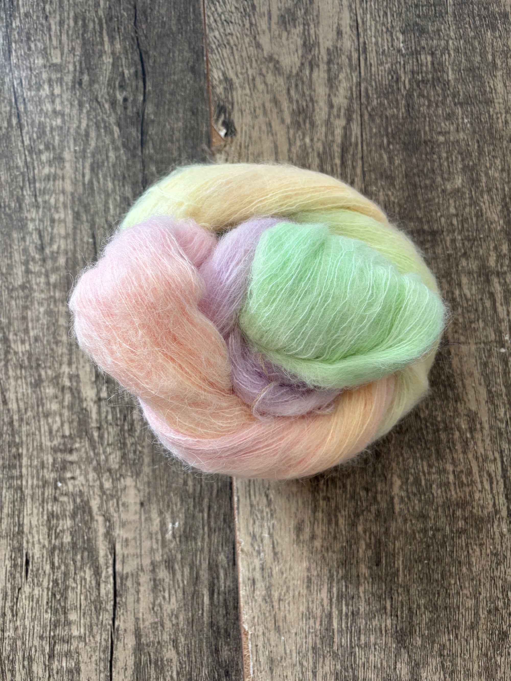 Pastel OOAK -  Suri Alpaca Silk Lace