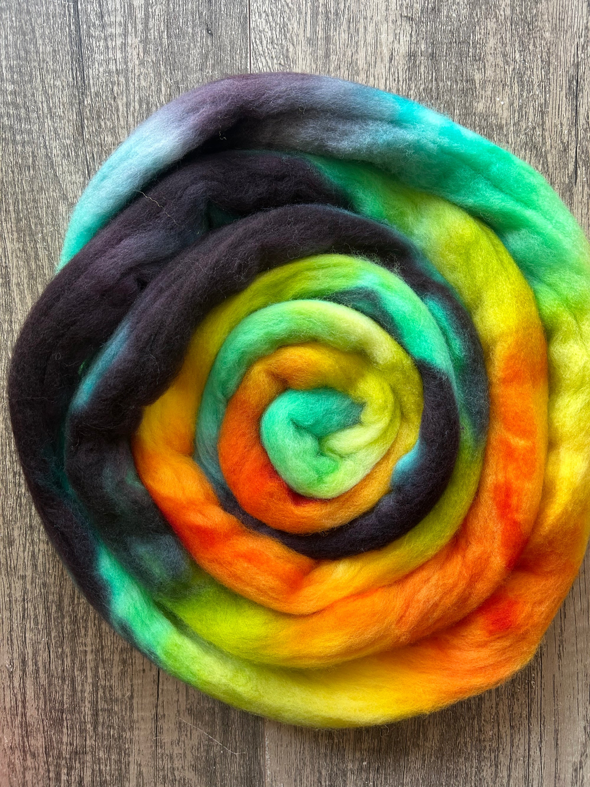 Rainbow Sunset Moth - Cormo Fibre
