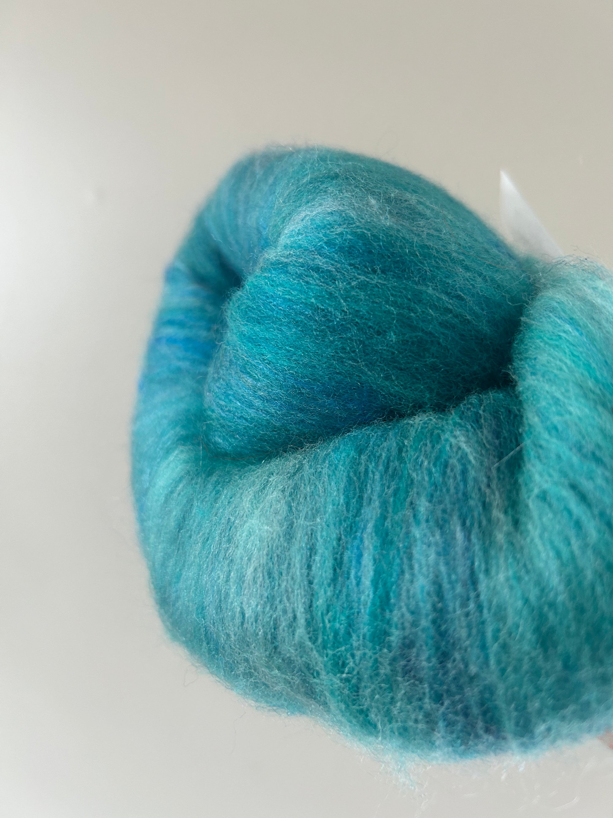 Hand Dyed/Carded Batt - Polwarth Silk
