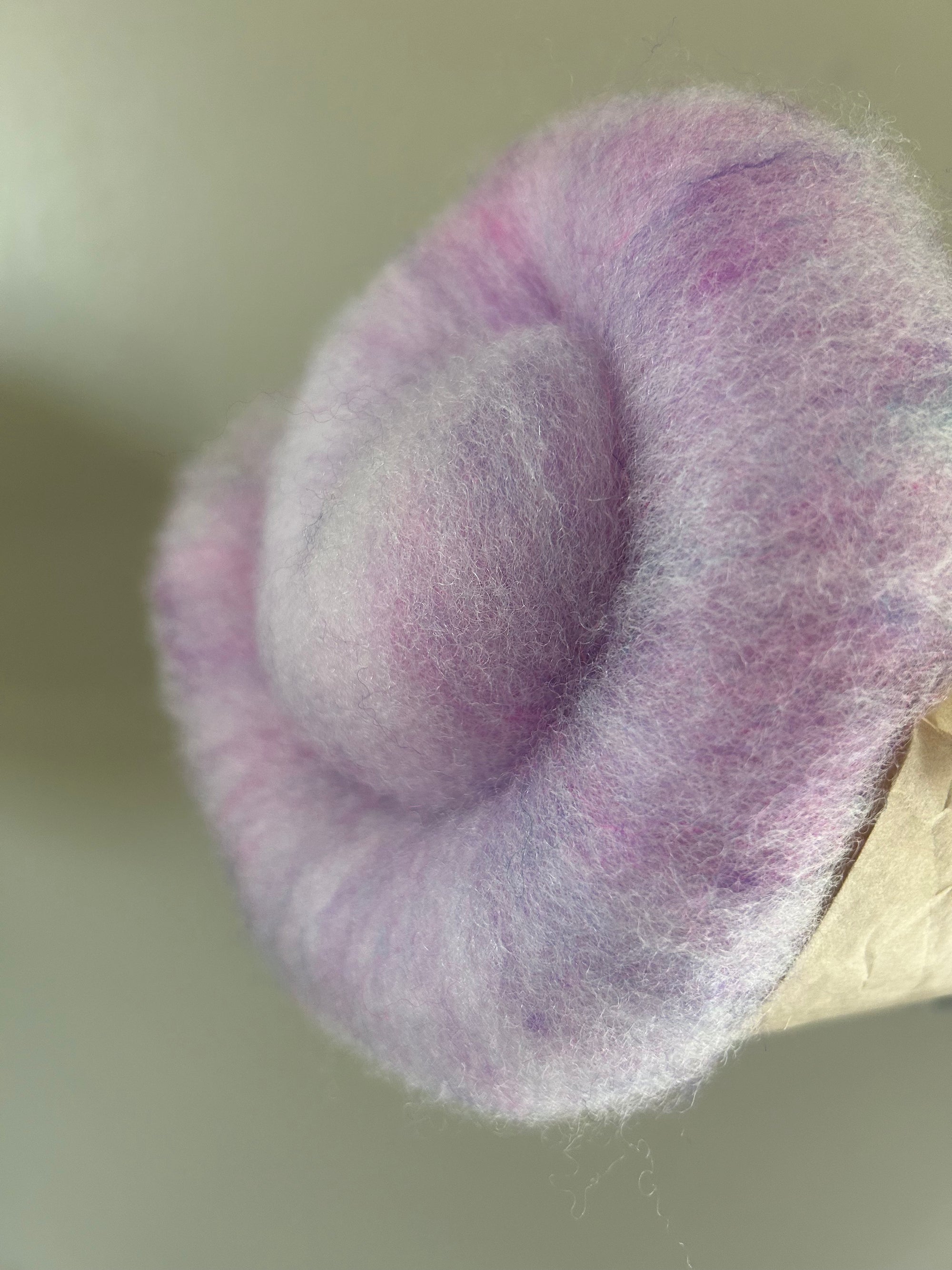 Hand Dyed/Carded Batt - 90% Corriedale 10% Baby Camel