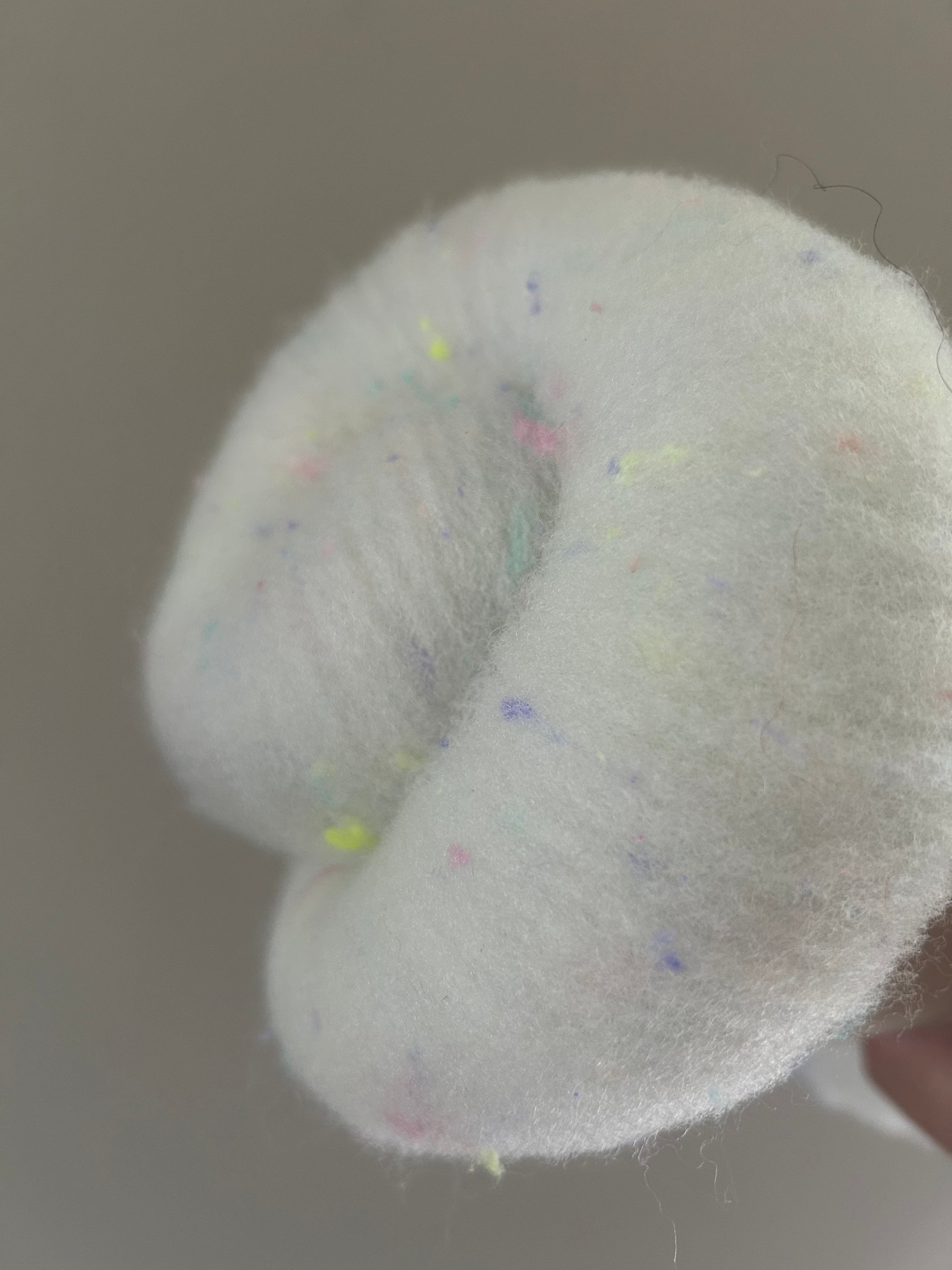Hand Dyed/Carded Batt - Rambouillet x with Silk Noil nepps