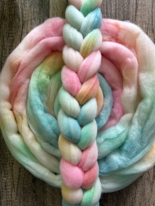 Care Bear Stare  - Non Superwash Polwarth Fibre