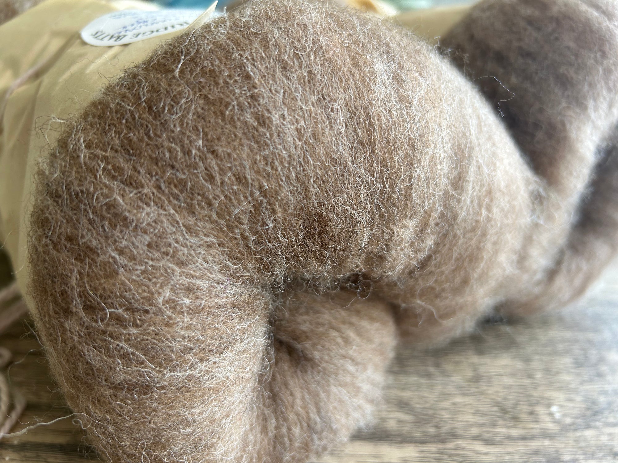 Hand Carded Batt - Romeldale + Romney/Charollais + Llama