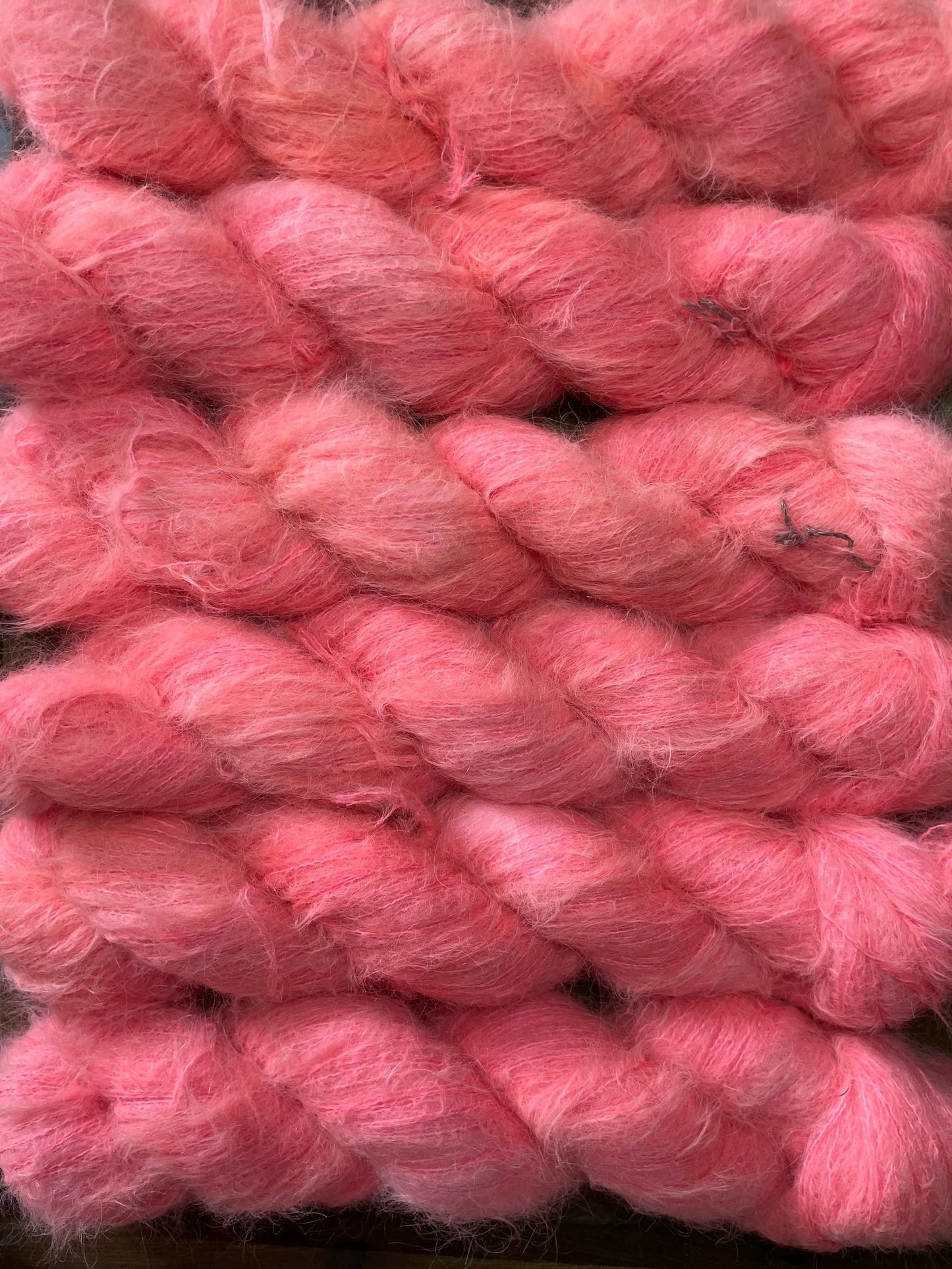 Hot Coral -  Suri Alpaca Silk Lace