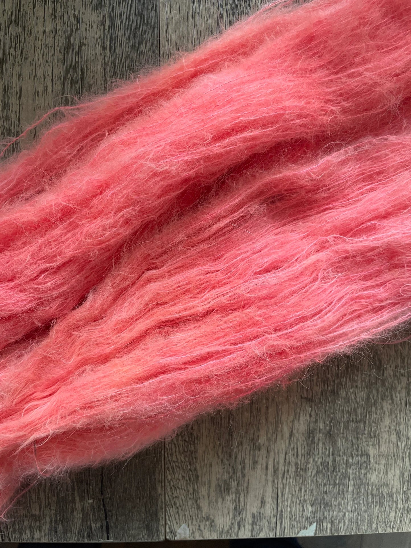 Hot Coral -  Suri Alpaca Silk Lace