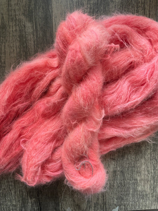 Hot Coral -  Suri Alpaca Silk Lace