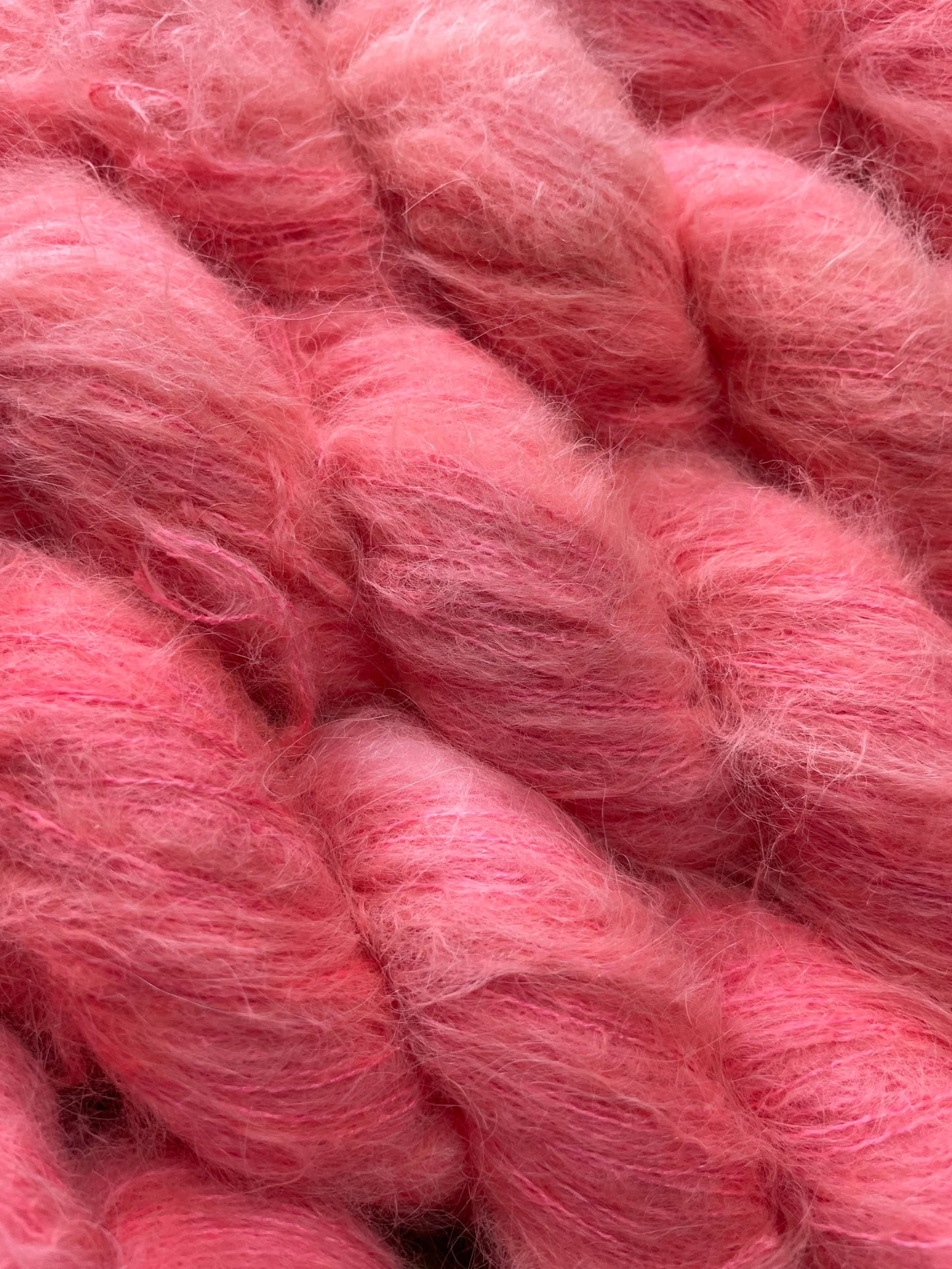 Hot Coral -  Suri Alpaca Silk Lace