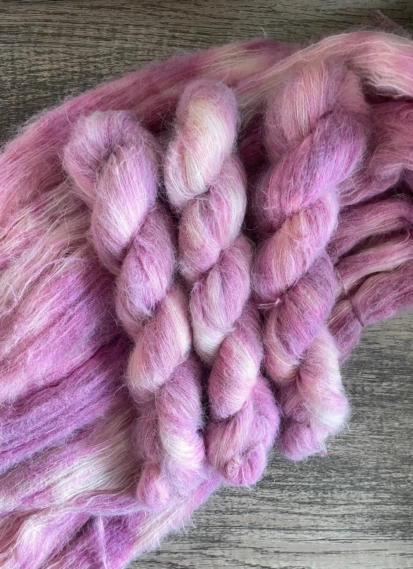 Berries & Cream -  Suri Alpaca Silk Lace