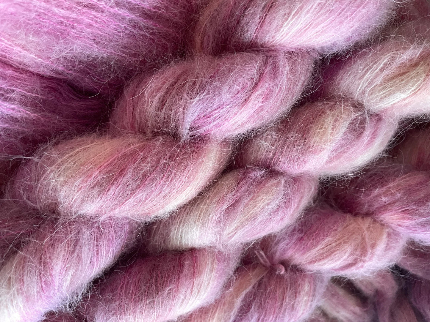 Berries & Cream -  Suri Alpaca Silk Lace