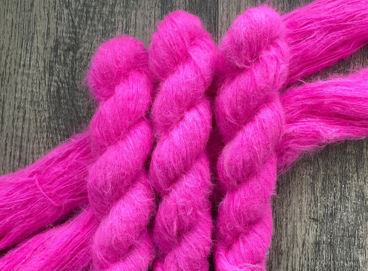 Power Pink -  Suri Alpaca Silk Lace