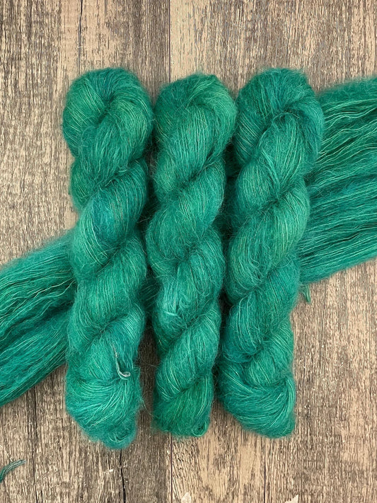 Winter Green -  Suri Alpaca Silk Lace