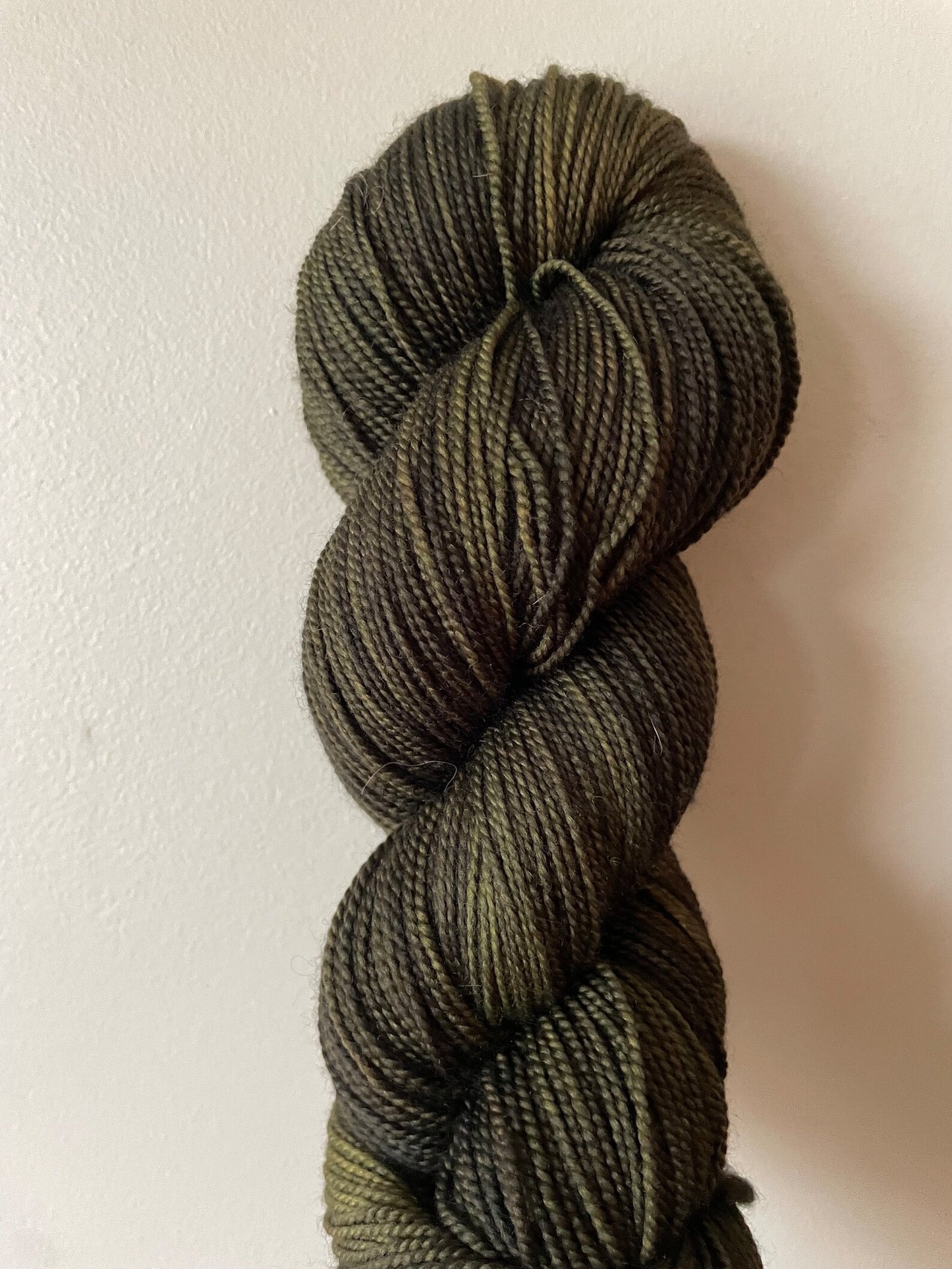 Dark Olive - Sock High Twist 85/15